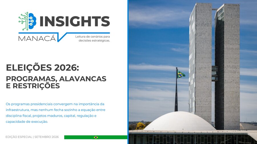 Capa do relatório Manacá Insights — Eleições 2026